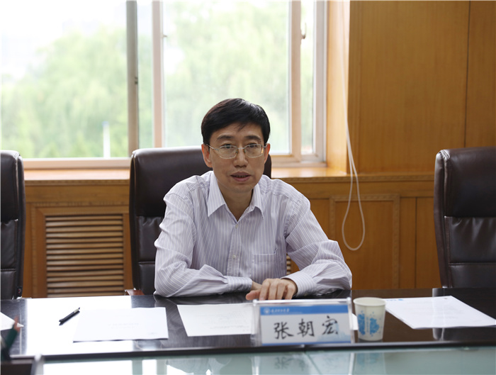 晋西集团公司董事长张朝宏一行来校交流座谈